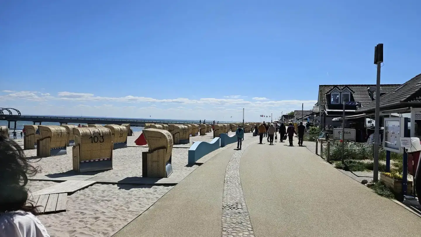 Strandpromenade in Kellenhusen Strandpromenade in Kellenhusen