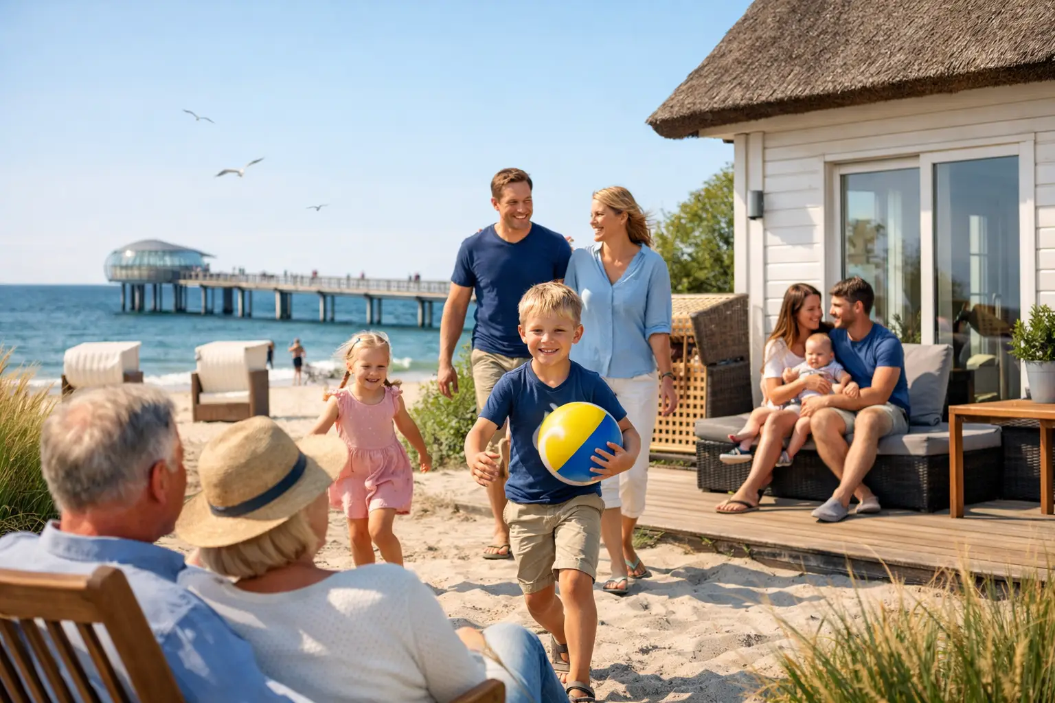 Ferienhaus Ostsee für mehrere Generationen