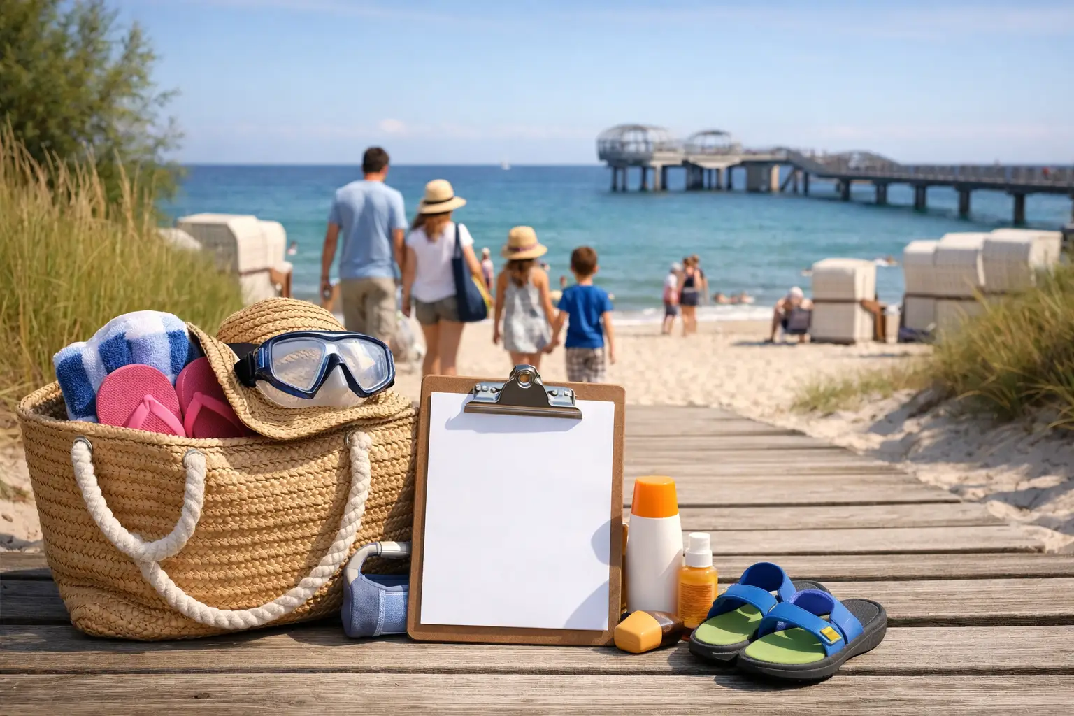 Familienurlaub Ostsee Checkliste zum Packen