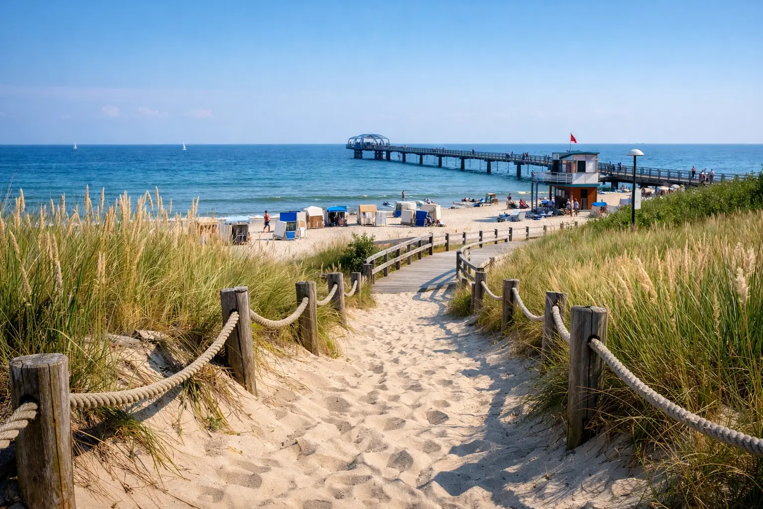 Kurze Wege zum Strand an der Ostsee