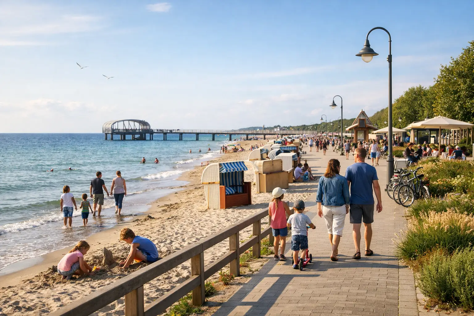 Kellenhusen Strand oder Promenade für Familien