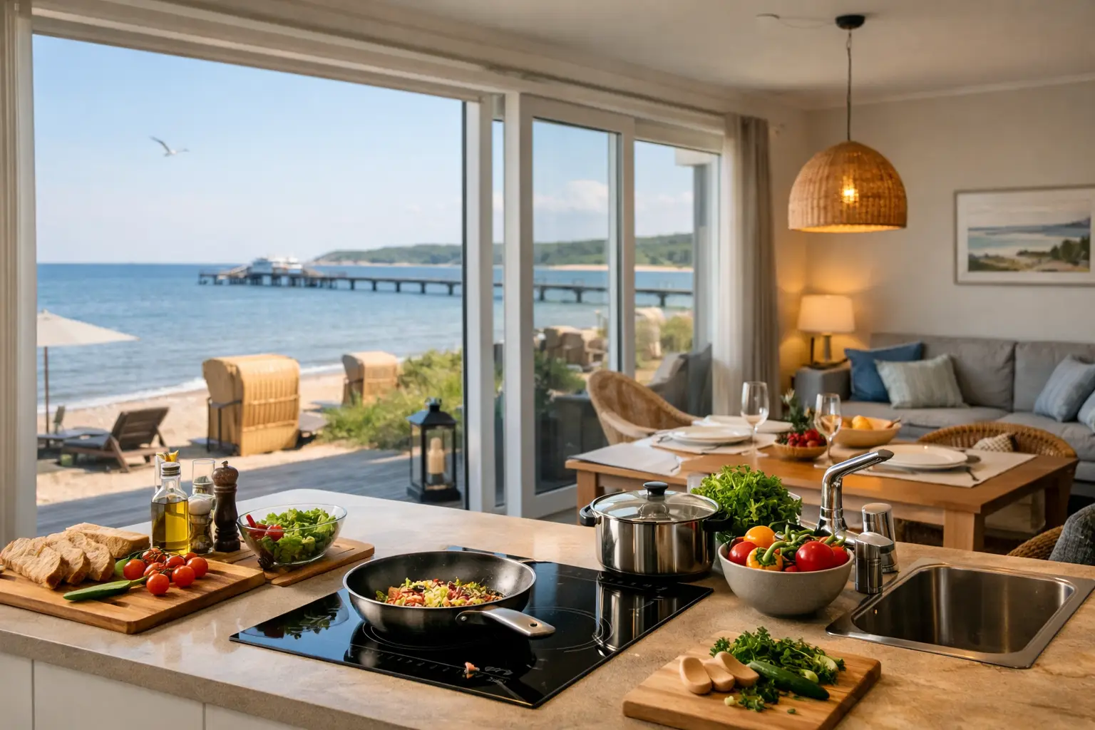 Ferienhaus an der Ostsee mit voll ausgestatteter Küche
