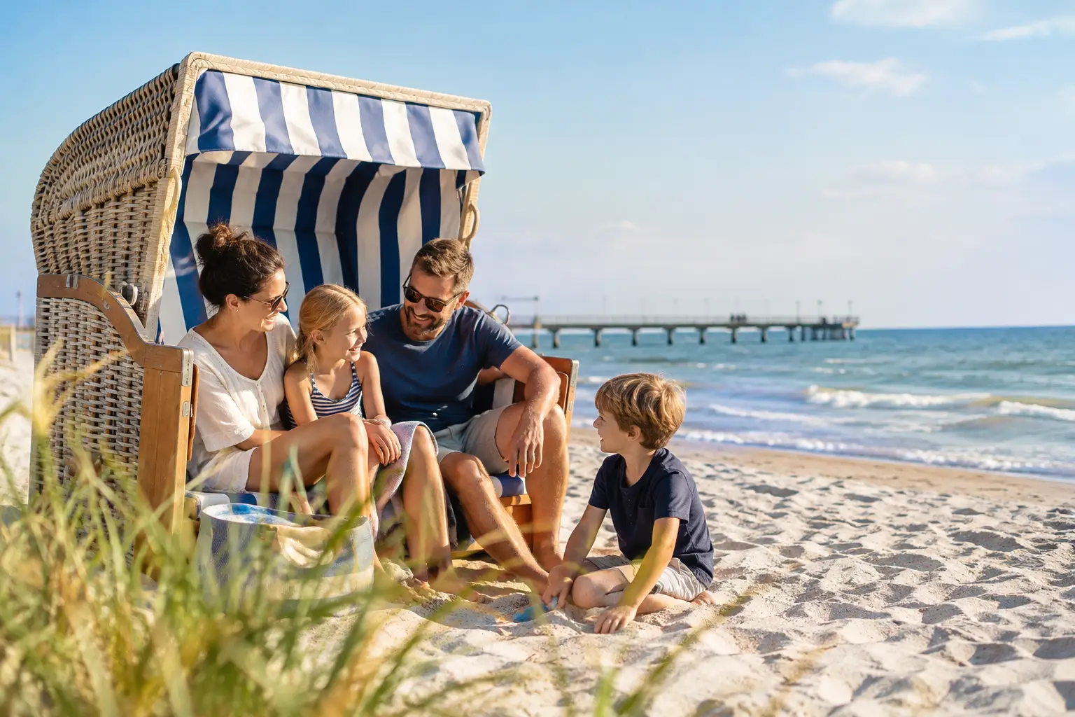 Strandkorb mieten Kellenhusen mit der Familie