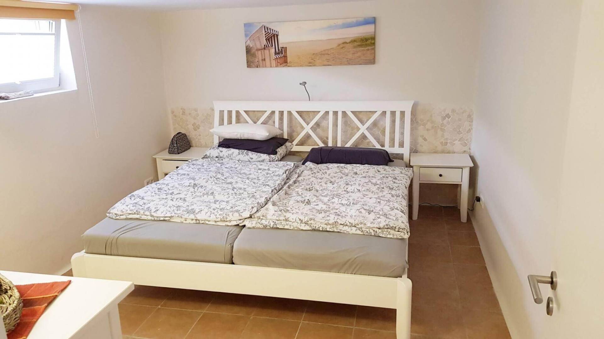 Schlafzimmer Einliegerwohnung Ferienhaus Angela Kellenhusen