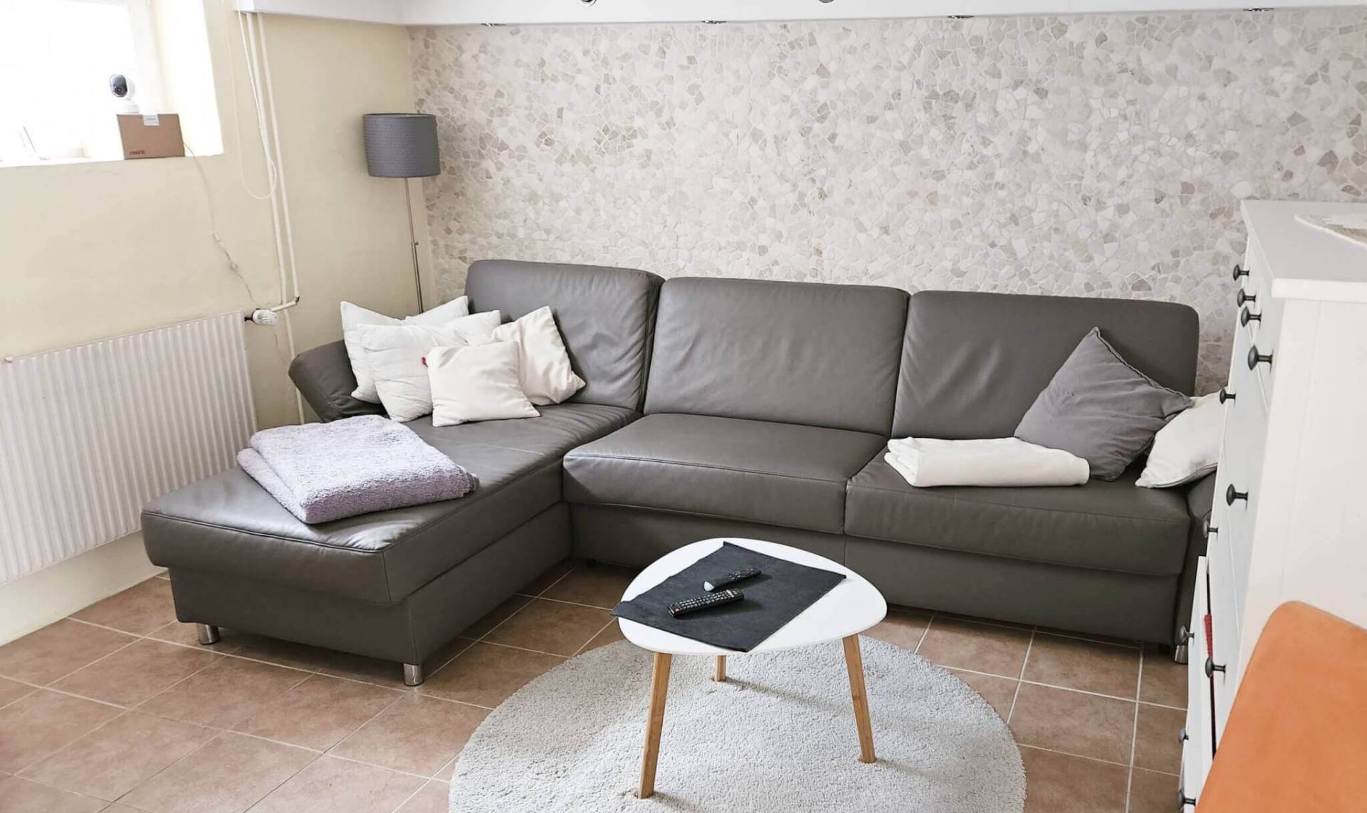 Wohnzimmer Einliegerwohnung Ferienhaus Angela Kellenhusen