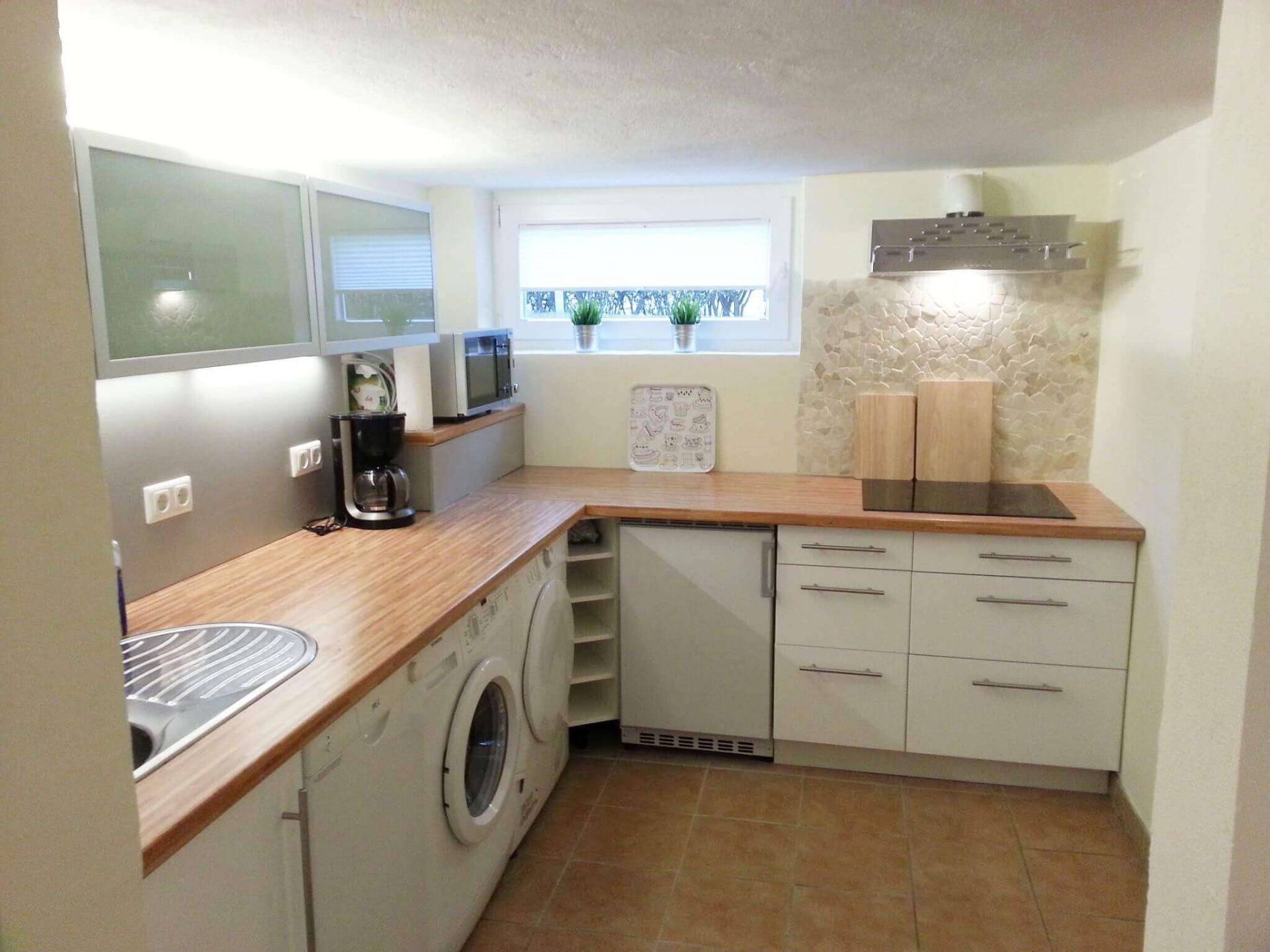 Küche Einliegerwohnung Ferienhaus Angela Kellenhusen